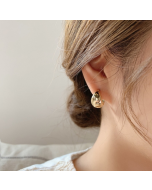 Shell double layer earrings with diamond earrings, color: EH1275