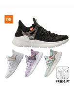 Xiaomi Youpin Men Sneakers Women Running Shoes Fashion Mesh Breathable Sport Flying Woven Shock Absorbing Couple Shoes Size35-44