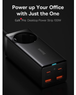 Baseus 100W GaN3 Pro Desktop Charger Power Strip Charging QC 4.0 PD USB-C