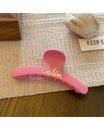 Golden letters Barbie pink side clip hair clips sweet and cute versatile grasp clip plate hairpin ponytail clip hair accessories