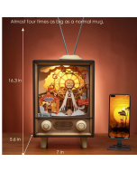 Robotime Rolife Sunset Carnival Music Boxes with Lights for Kids Adults Home Decoration Luxurious Design 3D Wooden Puzzle Toys