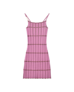 French temperament pure desire sexy hottie package hip dress Barbie female summer new net red fried street pink small halter dresses