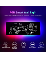 IP44 LED RGB Dimmable Wall Light APP Remote Control Indoor Wall Lighting Erasable