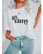 Printed T-shirt featuring the Los Angeles Rams