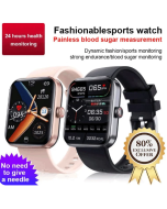 Bluetooth Fashion Watch with 24 Language Support, 24/7 Heart Rate and Blood Pressure Monitoring. Free Shipping when Buying 2.