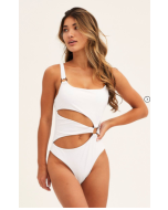 One Piece Swimsuit in White Shade