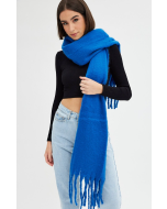 Best Seller Blue Chunky Fluffy Tassel Scarf