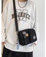 Men Cartoon Decor Square Bag