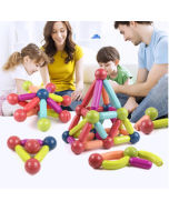 Montessori Magnetic Construction Set: Educational Building Blocks for Kids