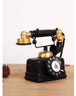 1pc Polyresin Decorative Telephone, Vintage Design Decorative Phone Model For Decoration