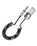 EssagerBluetooth Aux Adapter Wireless Car Bluetooth Receiver USB to 3.5mm Jack Audio Music Mic Handsfree Adapter for Car Speaker