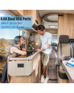 Waterproof Car USB Charger Panel with Dual Ports