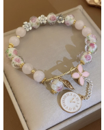 Single Flower Beaded Bracelet with Charming Appeal