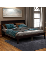 Platform Bed Frame with Headboard , Wood Slat Support , No Box Spring Needed ,Full,Espresso
