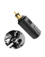 12-24V EU Plug DIN Socket To Cigarett Lighter Converter Adapter For Motorcycle Motorbike European Plug Refit Accessories
