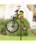 Retro Metal Wind Spinner for Classic Bicycle Enthusiasts