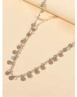 Shimmering Rhinestone Necklace with Delicate Charm