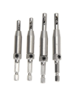 4Pcs HSS Self Centering Hinge Drill Bit Set for Hinges Drawer Guides Hole Saw Cutter