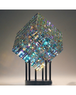Crystal sculpture table ornament magic chromaticity cube