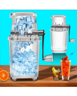 Small household manual ice crusher transparent multi-purpose hand-crank ice shaver DIY