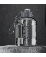 Large capacity water cup bucket sports fitness men and women students portable plastic pot belly water cup