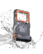 Universal Diving Underwater Case for Photo Video Suitable for iPhone& Huawei &Xiaomi, 50ft/15m Waterproof Swimming Snorkeling Protective Housing Orange