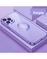 HOT SALE New Version 2.0 Transparent Electroplated iPhone Case With Camera Protector