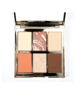 OEM/ODM processing custom high-end six-color eyeshadow palette glitter highlight pearl matte big earth color makeup eyeshadow