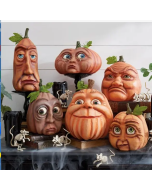 Expressive Pumpkin Ornament Halloween
