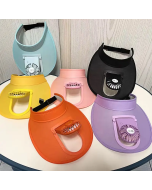 New fashion Fan Hat women kids can be charged USB sun visor travel beach hat