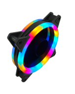 Cool Moon Dual Aperture Fan 12cm Case Fan Aurora Eclipse Mute Desktop PC Hosting Case Fans