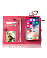 Men And Women Detachable Multifunction Genuine Leather Phone Cases For iphone 3 Card Slot Wallet