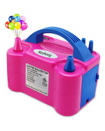 Portable Dual Nozzle Rose Red 110v 600w Blower Pump Air 220v Two Fast Inflatable Tool Electric Balloon Inflator For Decoration