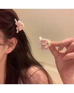 Pink bow princess head small grab clip female side bangs clip headdress hairpin hair accessories