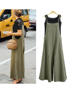 Women's Sleeveless Oversized Casual Jumpsuit