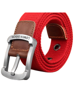 Canvas belt men women belt leisure trouser belt Korean version of the students pin buckle youth military training leather Belt Outdoor