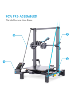 LONGER LK5 Pro 3D Printer Upgraded Edition, Dual Blower Fan, 90% Pre-Assembled, Silent Motherboard, 300*300*400mm