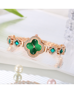 Ms clovers contracted temperament set auger wrist watches golden watch