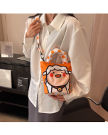 Cartoon Graffiti Bucket Bag Bag 2022 New Bucket Bags Niche Design Tote Shoulder Crossbody Women's Bag Small Bag