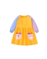 Little maven children's skirts cotton mesh princess dress fall new Europe and the United States girls long-sleeved dresses