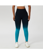 Gradual seamless European and n yoga pants women dyed peach hip lifting exercise tights high waist abs running fitness pants