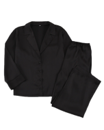 Autumn Europe and the United States ladies home wear long-sleeved suit simulation silk shirt thin section long pants two-piece pajamas female