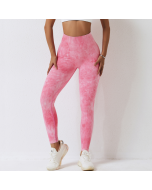 discount Europe and the United States seamless high-waisted yoga pants female tight running exercise pants quick-drying peach lift buttocks fitness pants