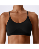 Seamless yoga bra quick-drying tight sports running body fitness clothing sling back yoga clothing