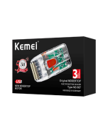 New Style Kemei Portable Usb Charging Blades Transparent Body Electric Shaver Razor Travel Beard Shaving Machine