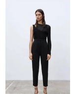 Tailored Pleat High Waist Pants