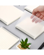 A5PP Frosted Side Flip Simple Grid Horizontal Line Blank Notepad Notebook