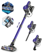 onson cordless vacuum cleaner A10 Cordless Vacuum Cleaner, Vacuum Cleaners for Home with 2200mAh Powerful Lithium Batteries, 5 Stages High Efficiency Filtration, Up to 30 Mins Runtime Vacuum Cleaner for Hardwood Floor