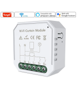 Tuya WiFi Intelligent Curtain Switch Module Home Curtain Modification Module Mobilephone Device Sharing Timing Function APP Remotes Control Compatible with Alexa Google Home Voice Control