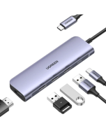 Ugreen USB C Hub with 4K HDMI, 5-In-1 Type C OTG Hub Multi-port Adapter, Thunderbolt 3 Dock with 3 USB 3.0 Ports